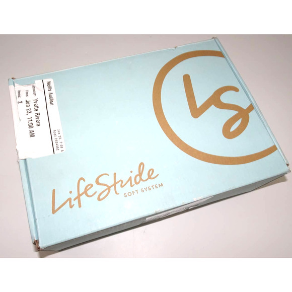 LifeStride Masquerade Black Faux Leather Strappy Sandals Heels 7.5, NIB - Picture 10 of 10